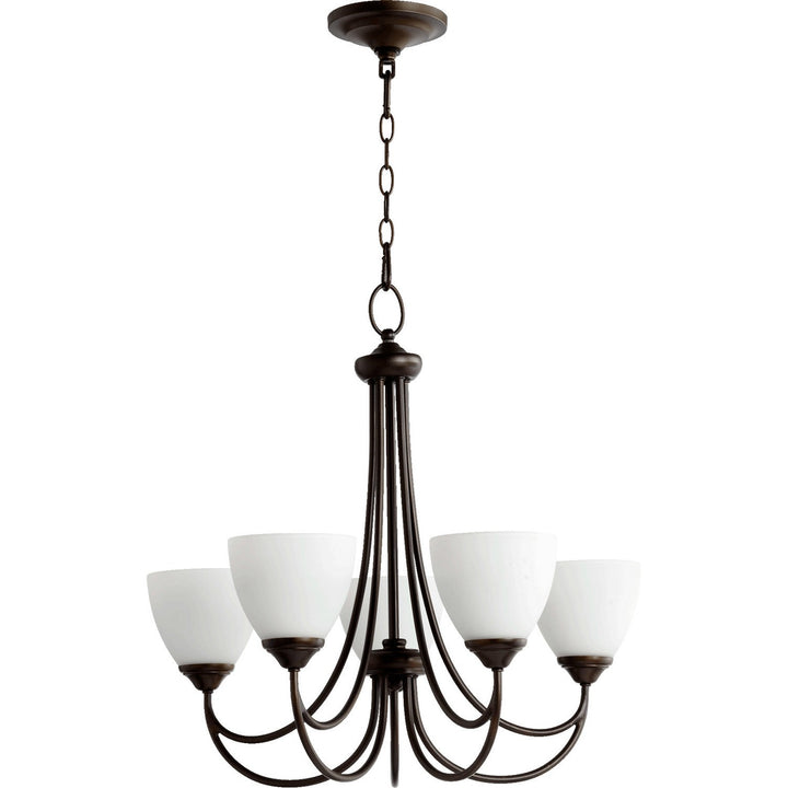 Quorum Brooks 6050-5-86 Chandelier Light - Oiled Bronze