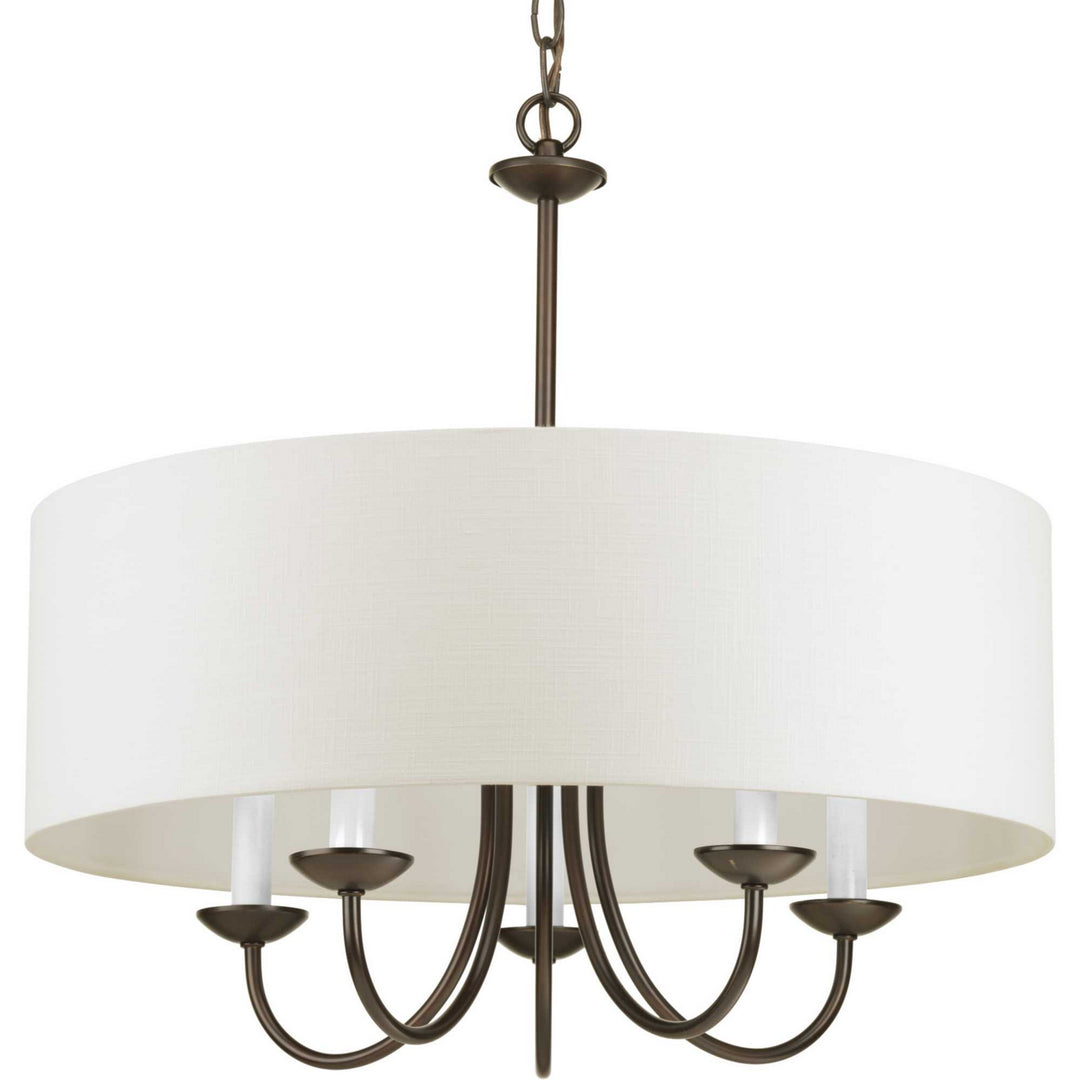 Progress Drum Shade P4217-20 Chandelier Light - Antique Bronze
