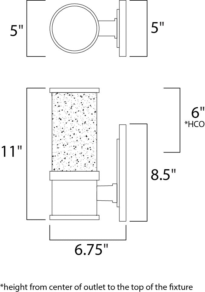 Maxim Lighting 53685CLAL Modern Pillar Outdoor Brushed Aluminum