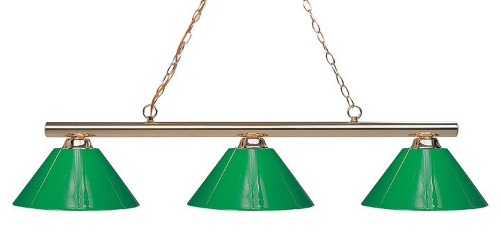 Z-Lite Sharp Shooter 155-3PB-PGR Pendant Light - Polished Brass