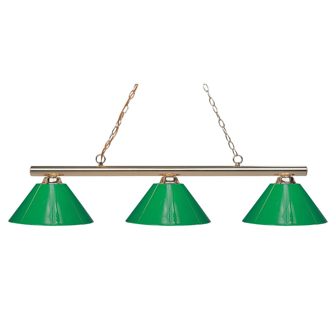 Z-Lite Sharp Shooter 155-3PB-PGR Pendant Light - Polished Brass