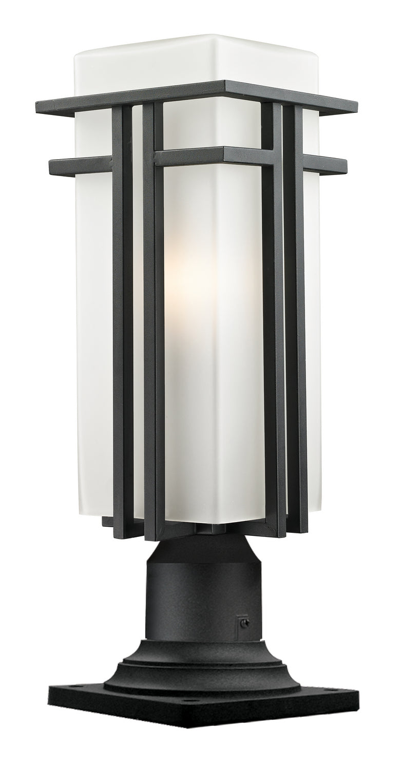 Z-Lite Lighting 549PHBR-533PM-BK Modern Abbey Outdoor Black