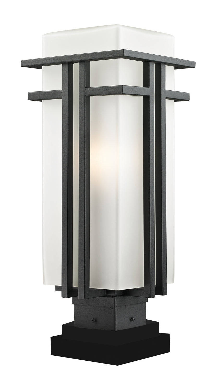 Z-Lite Lighting 549PHB-SQPM-BK Modern Abbey Outdoor Black