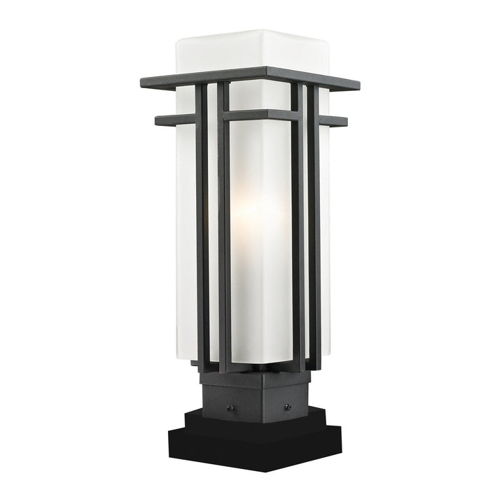 Z-Lite Lighting 549PHM-SQPM-BK Modern Abbey Outdoor Black