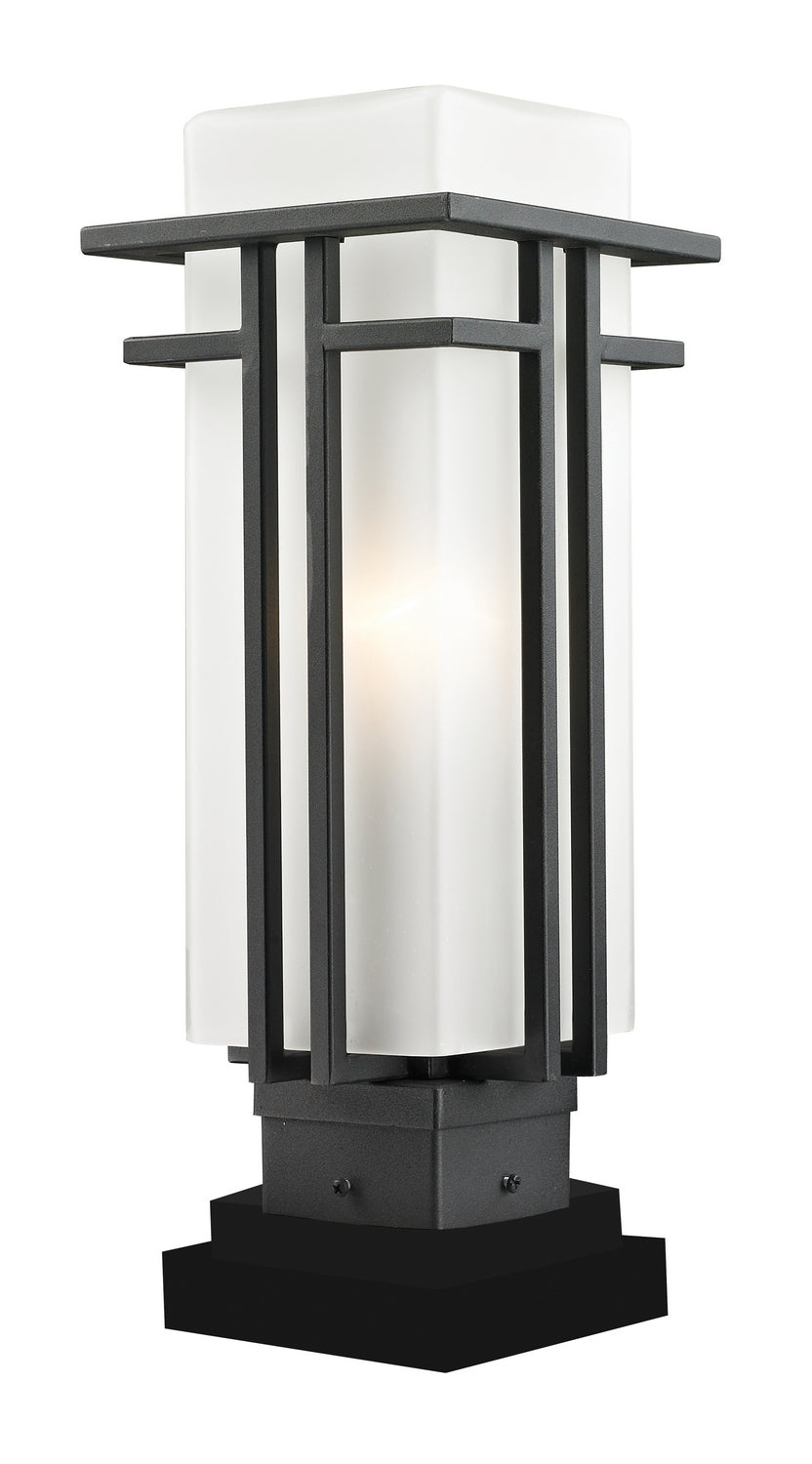 Z-Lite Lighting 549PHM-SQPM-BK Modern Abbey Outdoor Black
