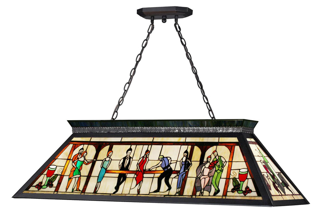 Z-Lite Tiffany Billiard KD28 Pendant Light - Matte Black