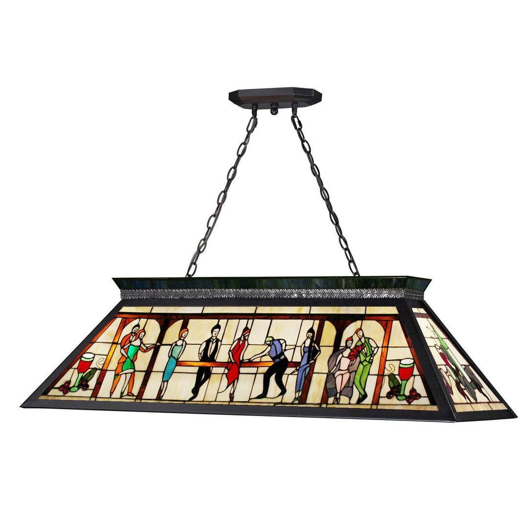 Z-Lite Tiffany Billiard KD28 Pendant Light - Matte Black