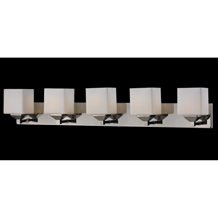 Z-Lite Quube 2105-5V Bath Vanity Light 39 in. wide - Chrome