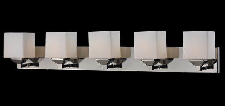 Z-Lite Quube 2105-5V Bath Vanity Light 39 in. wide - Chrome