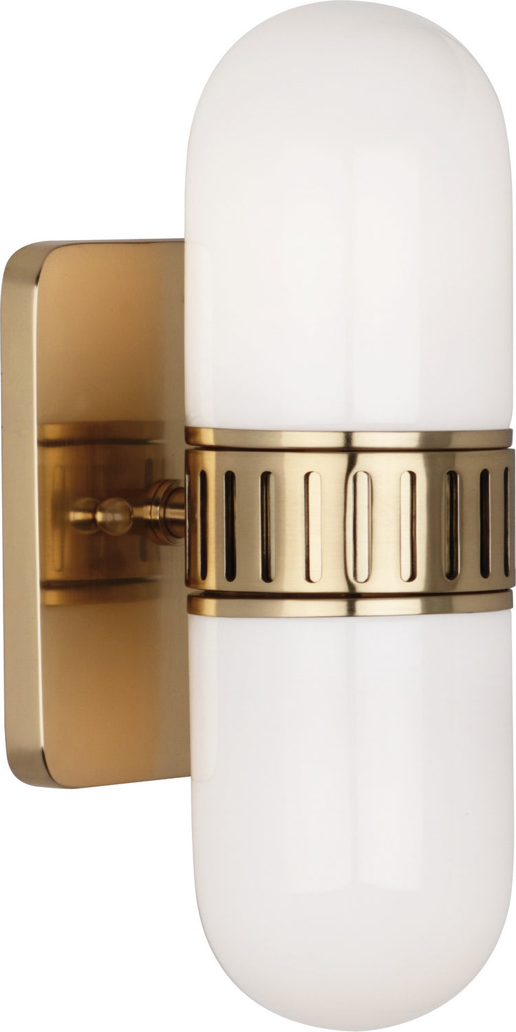 Robert Abbey Jonathan Adler Rio 777 Wall Sconce Light - Antique Brass