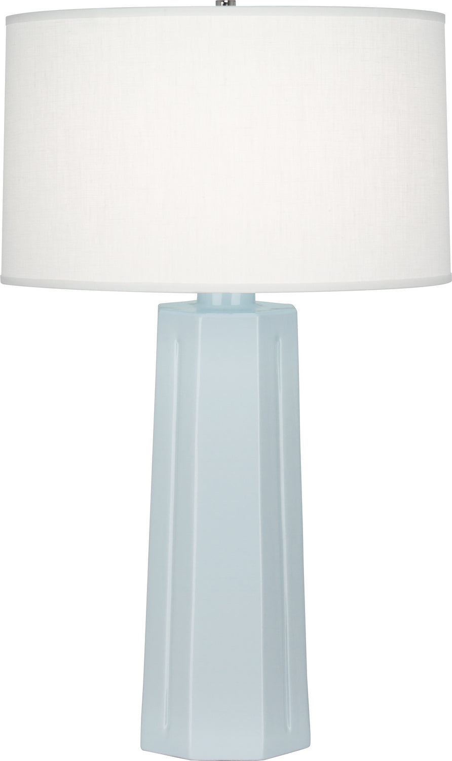 Robert Abbey Lighting 966 Mason Lamp Baby Blue Glazed