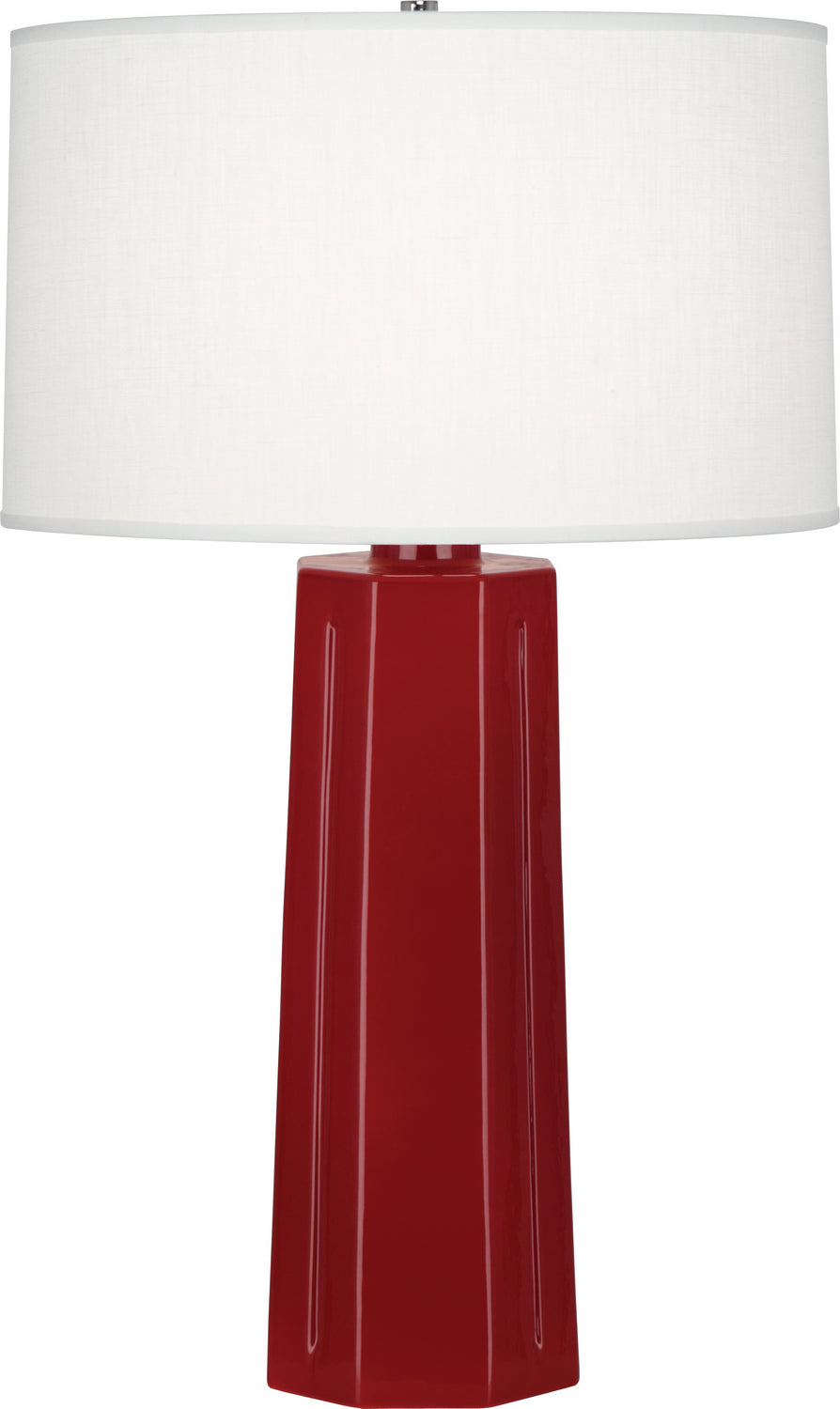 Robert Abbey Lighting 968 Mason Lamp Oxblood Glazed