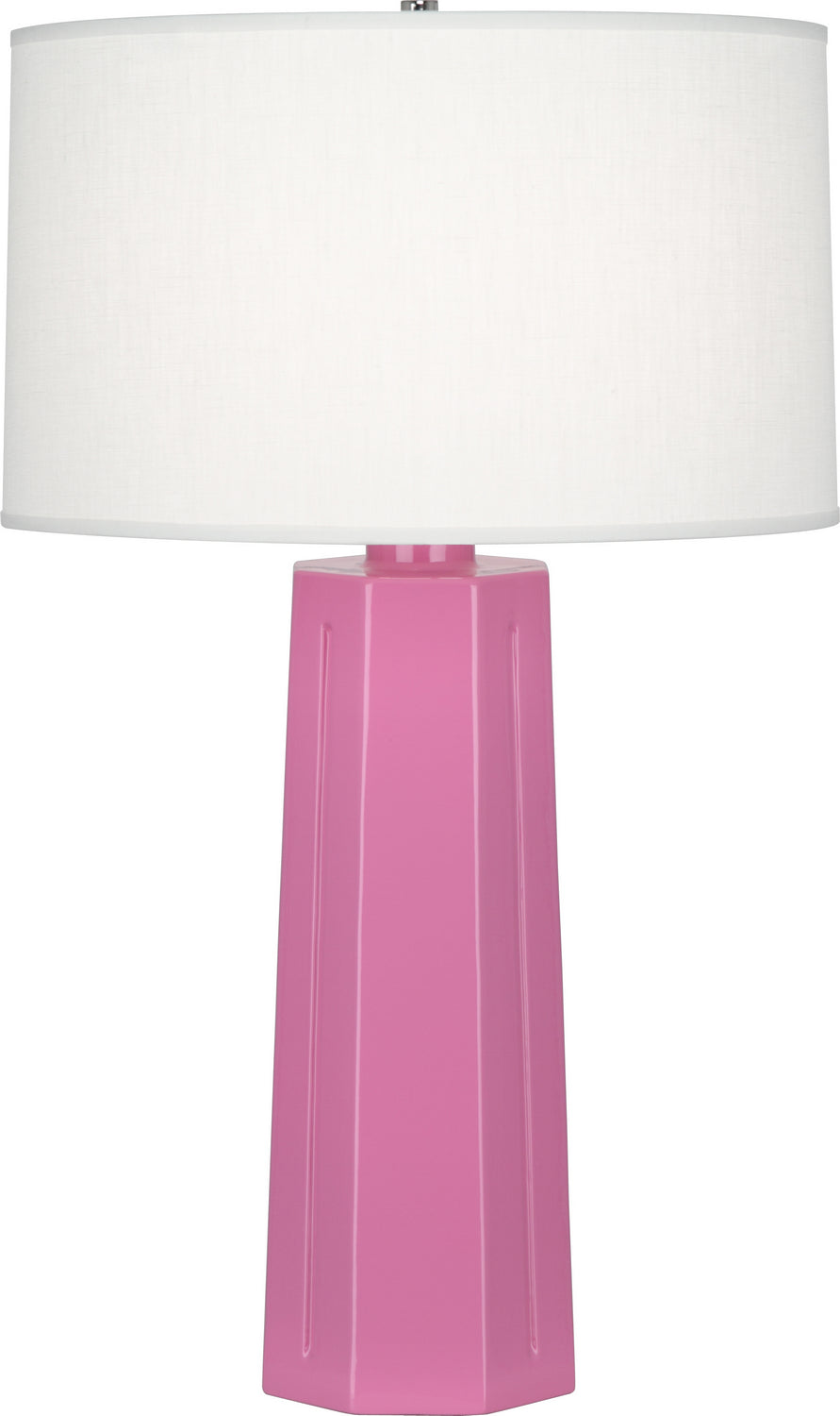 Robert Abbey Lighting 971 Mason Lamp Schiaparelli Pink Glazed