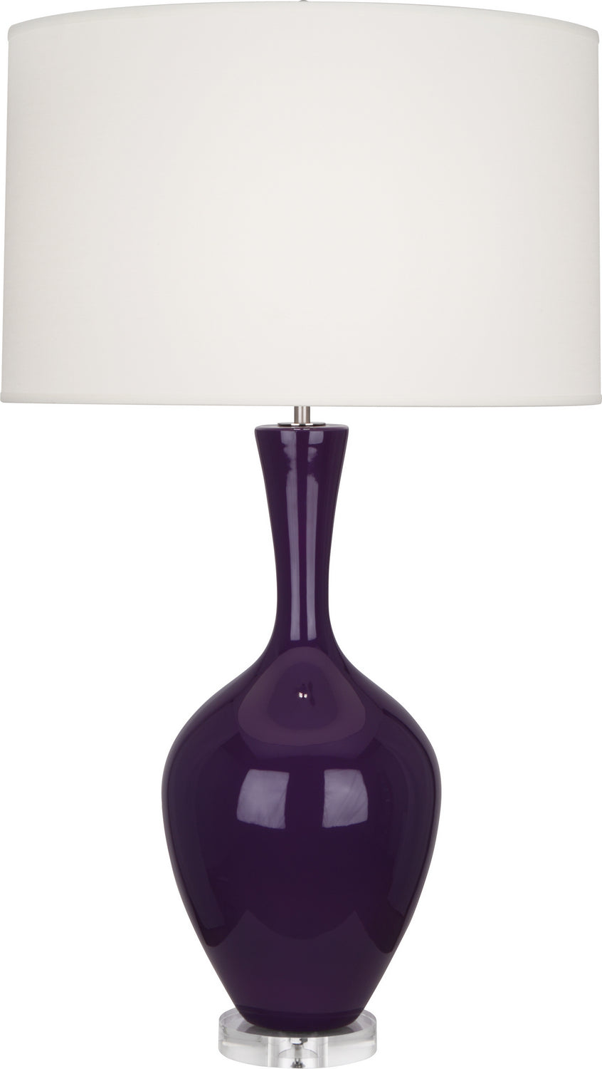 Robert Abbey Lighting AM980 Audrey Lamp Amethyst Glazed W/Lucite Base