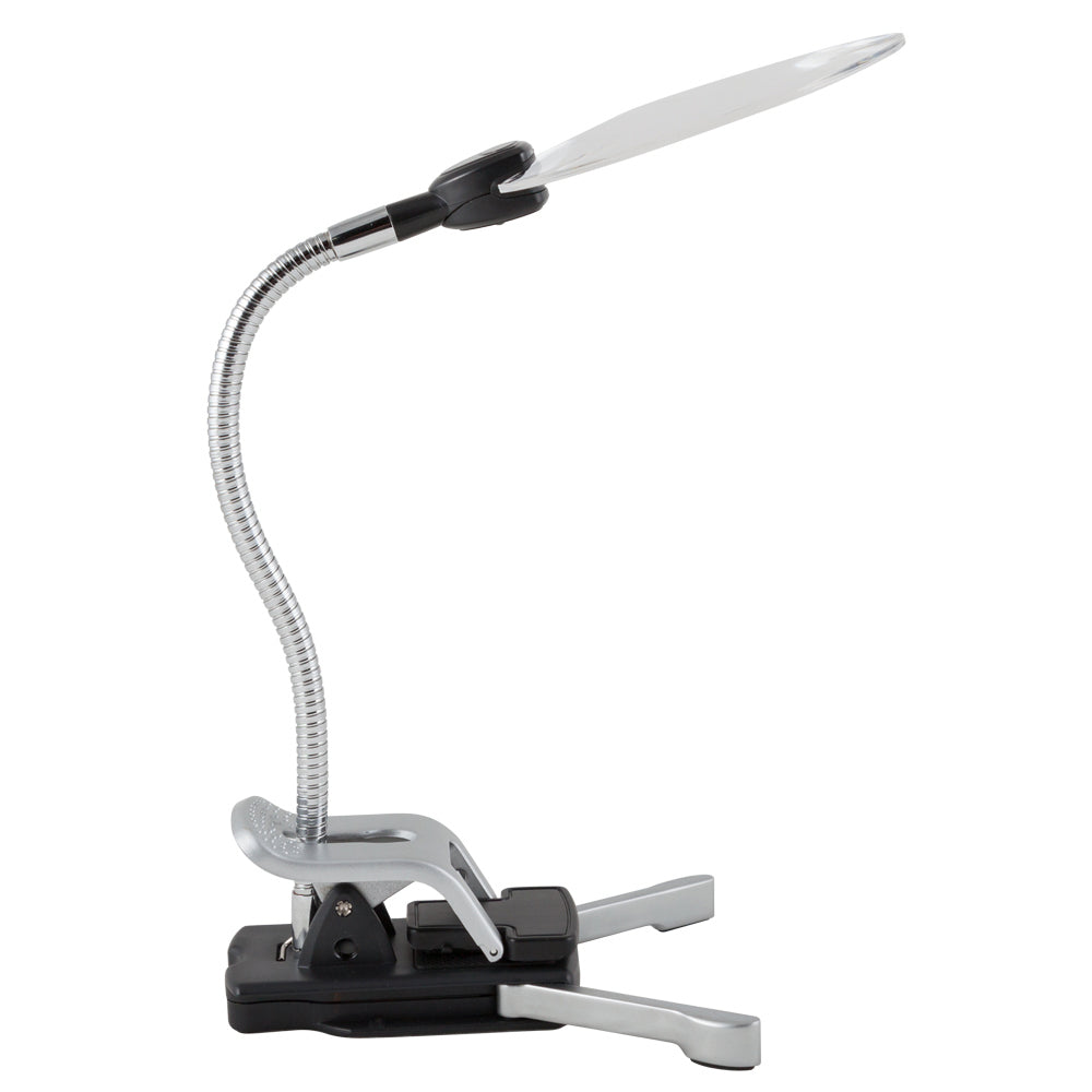 Zadro Lighting MAG02 Flex Magnifier Led Lighted Flex Magnifier With Dual Magnification Lamp Two-Tone