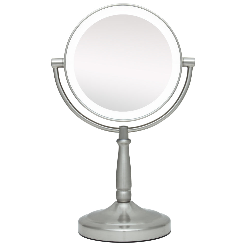 Zadro Lighting LEDMV410 Magnification Mirror Led Lighted Mirror Pewter, Nickel, Silver