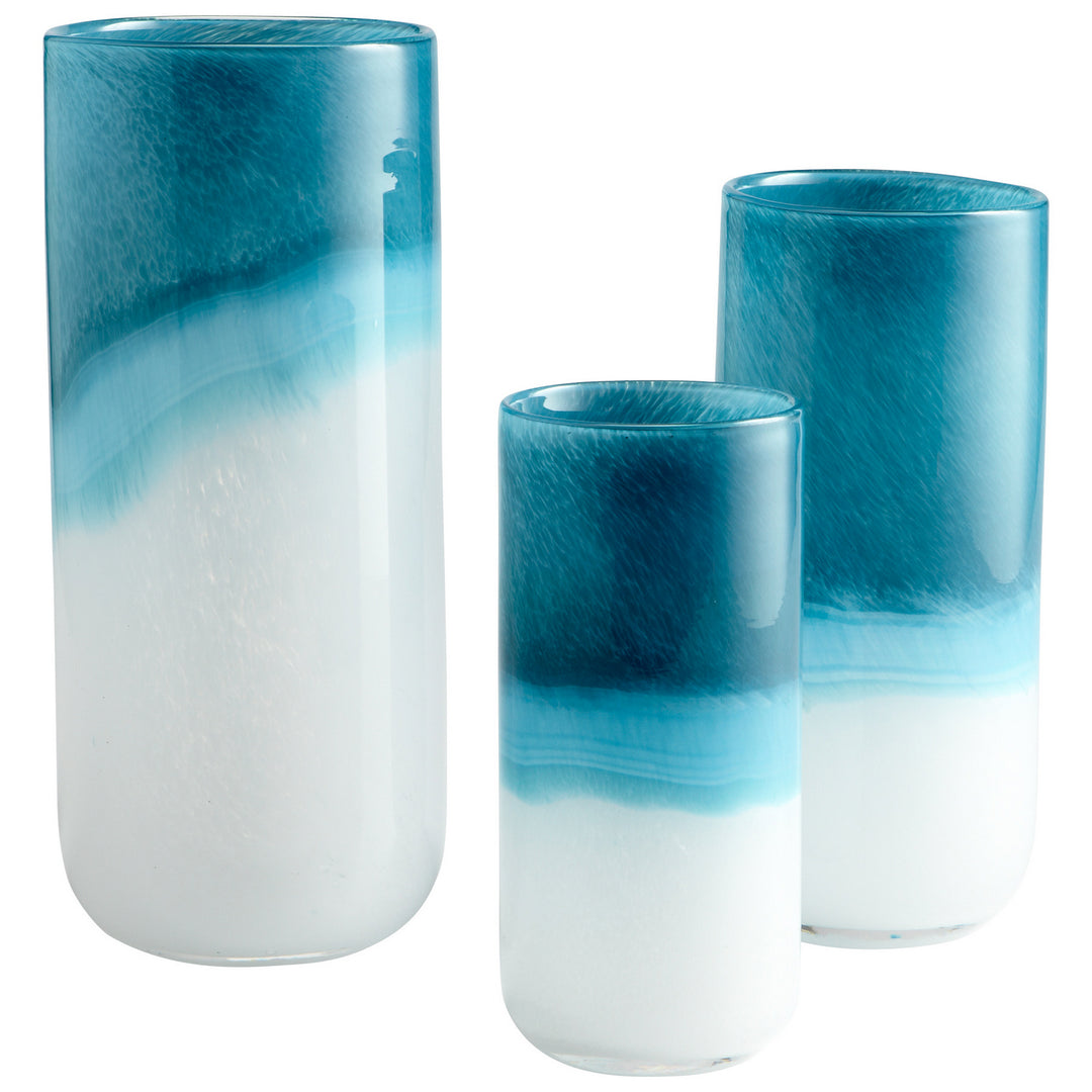 Cyan 05877 Vases & Planters - Blue And White