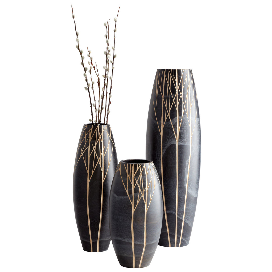 Cyan 06025 Vases & Planters - Black