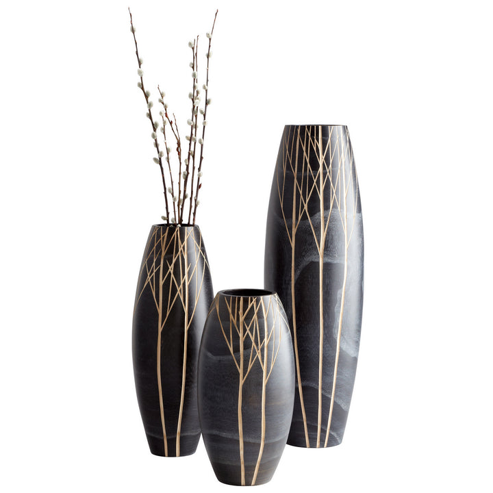 Cyan 06025 Vases & Planters - Black