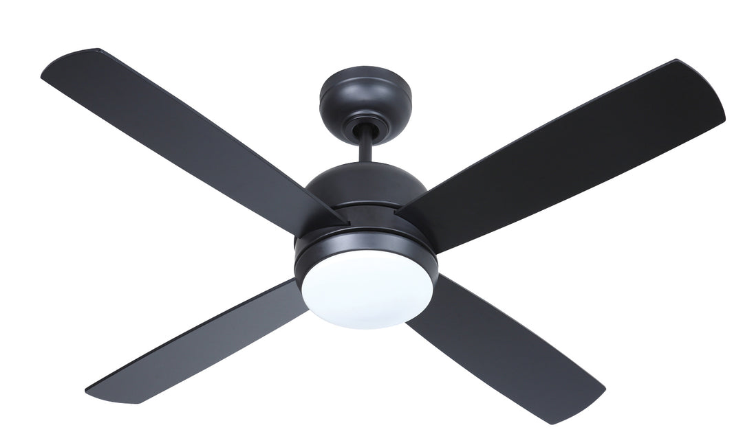 Craftmade Montreal MN44FB4-LED Ceiling Fan 44 - Flat Black, Flat Black/Flat Black/