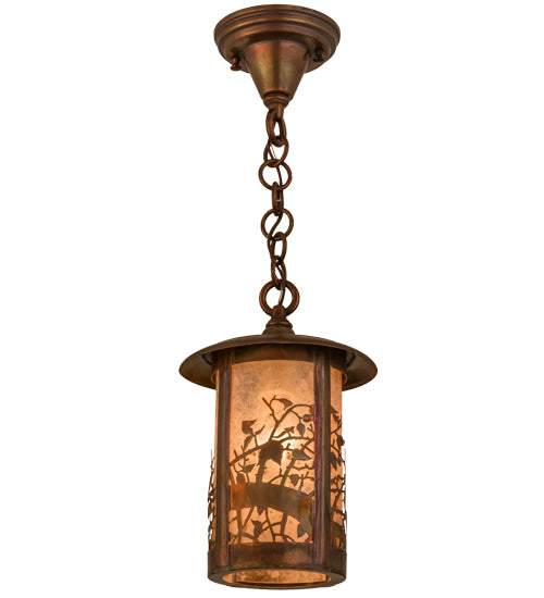 Meyda Tiffany Lighting 54034 Fulton One Light Pendant Outdoor Copper/Antique/Verde