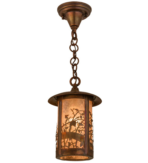 Meyda Tiffany Lighting 54034 Fulton One Light Pendant Outdoor Copper/Antique/Verde