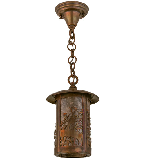 Meyda Tiffany Lighting 54034 Fulton One Light Pendant Outdoor Copper/Antique/Verde