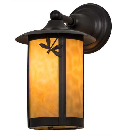 Meyda Tiffany Lighting 54157 Fulton One Light Wall Sconce Outdoor Bronze / Dark