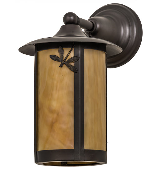 Meyda Tiffany Lighting 54157 Fulton One Light Wall Sconce Outdoor Bronze / Dark