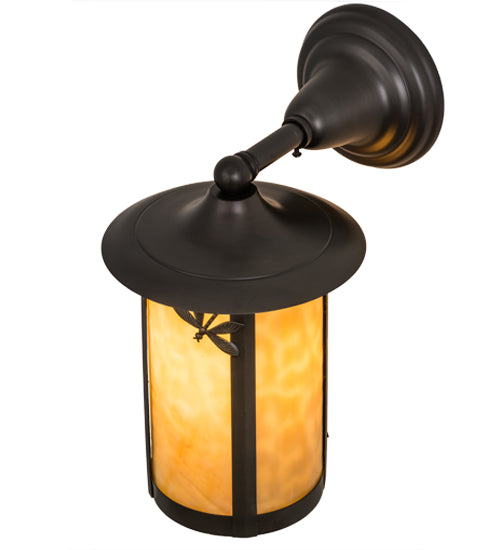 Meyda Tiffany Lighting 54157 Fulton One Light Wall Sconce Outdoor Bronze / Dark