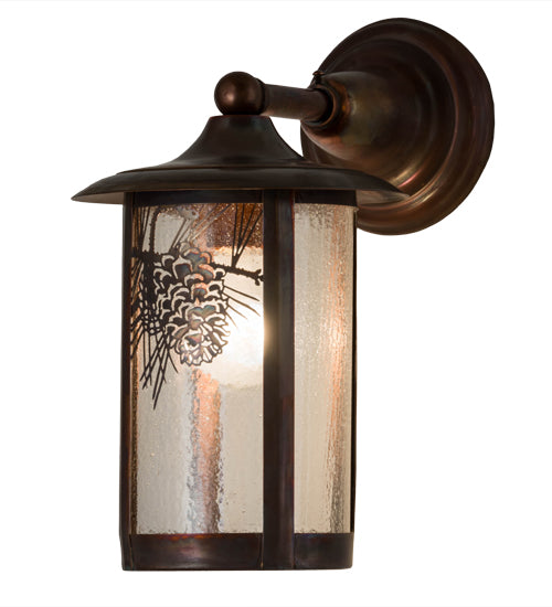 Meyda Tiffany Lighting 54235 Fulton One Light Wall Sconce Outdoor Bronze / Dark