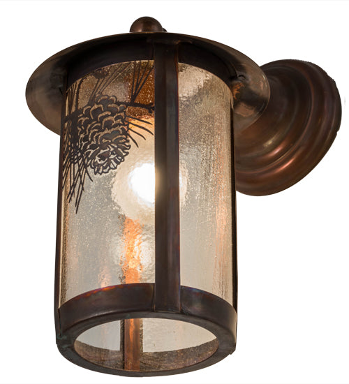 Meyda Tiffany Lighting 54235 Fulton One Light Wall Sconce Outdoor Bronze / Dark