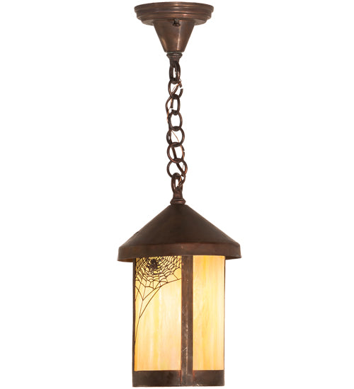 Meyda Tiffany Lighting 54316 Fulton One Light Pendant Outdoor Copper/Antique/Verde