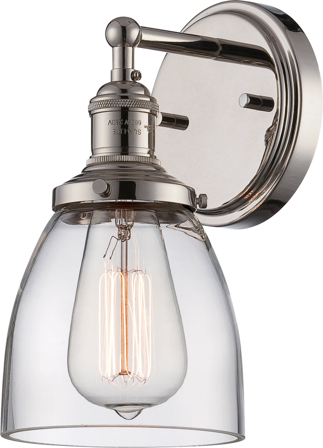 Nuvo Vintage 60-5414 Wall Light - Polished Nickel