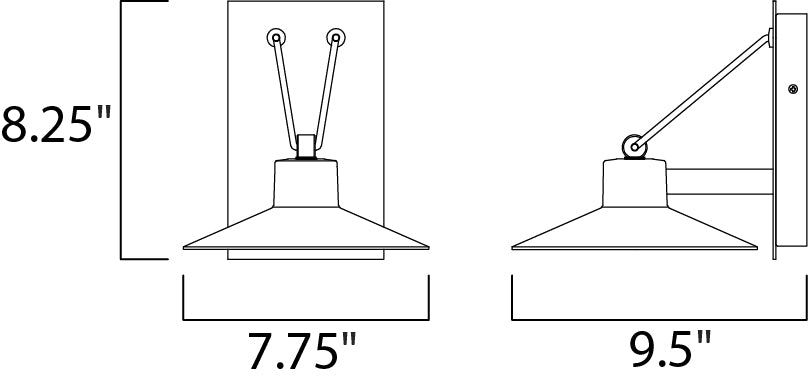 Maxim Lighting 54361FTABZ  Civic Outdoor Architectural Bronze