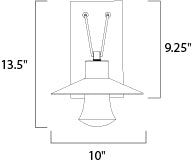 Maxim Lighting 54362CLABZ  Civic Outdoor Architectural Bronze