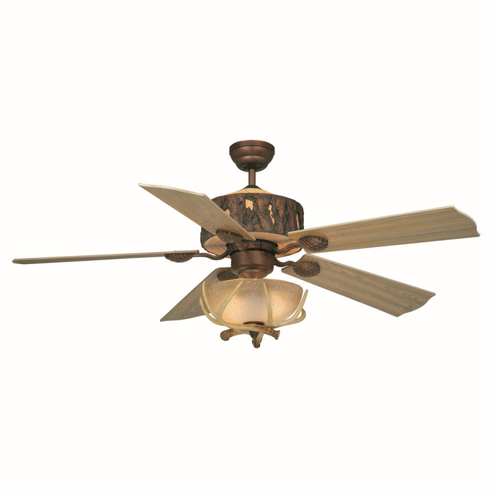 Vaxcel Log Cabin FN52265WP Ceiling Fan - Weathered Patina, Washed Oak-Pine/