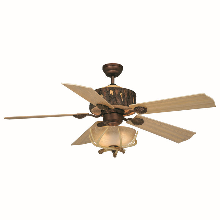 Vaxcel Log Cabin FN52265WP Ceiling Fan - Weathered Patina, Washed Oak-Pine/