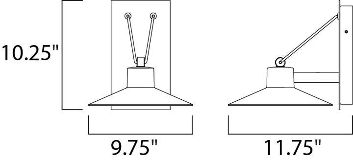 Maxim Lighting 54363FTABZ  Civic Outdoor Architectural Bronze