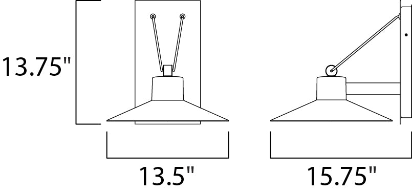 Maxim Lighting 54365FTABZ  Civic Outdoor Architectural Bronze