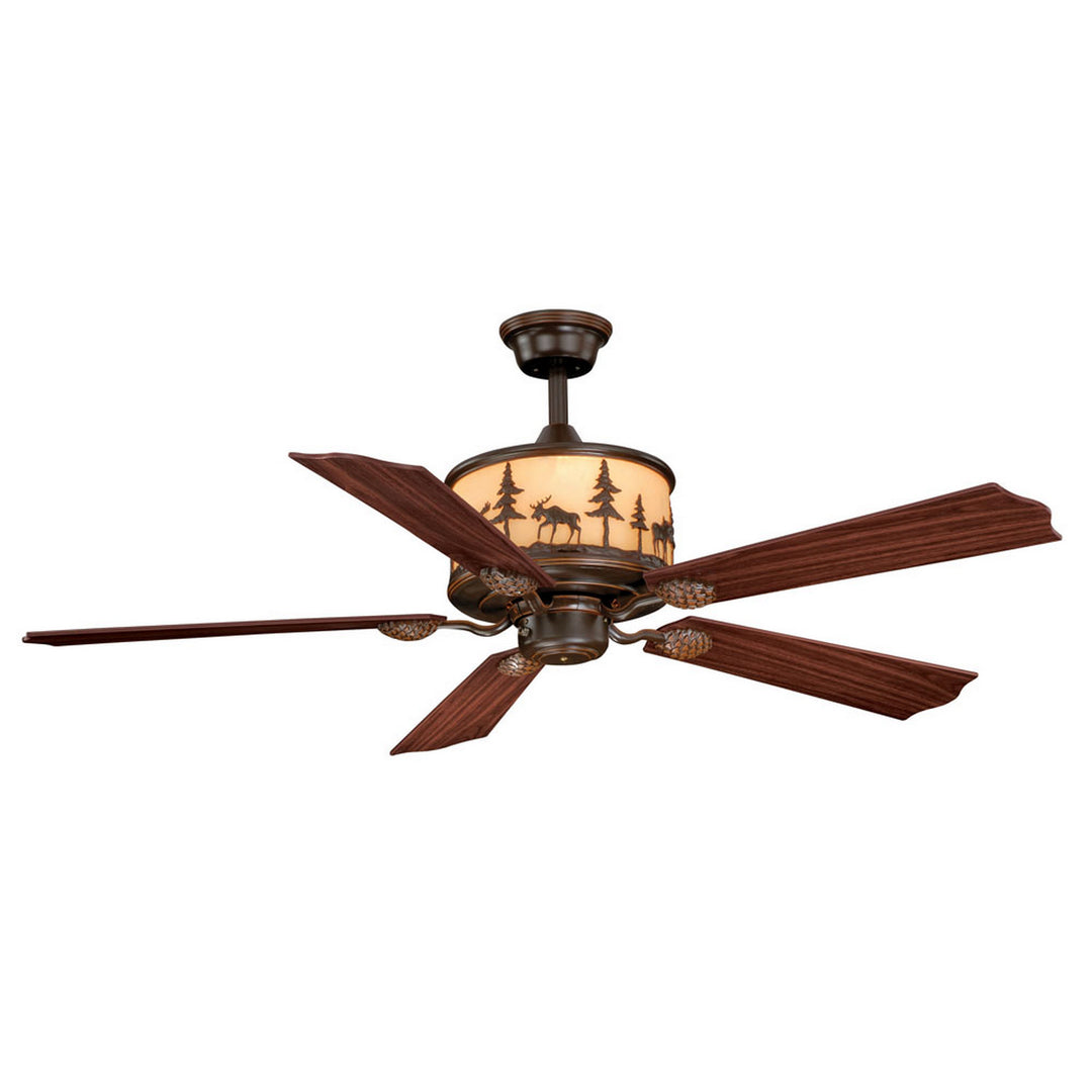 Vaxcel Yellowstone FN56305BBZ Ceiling Fan 56 - Burnished Bronze, Rosewood-Dark Walnut/