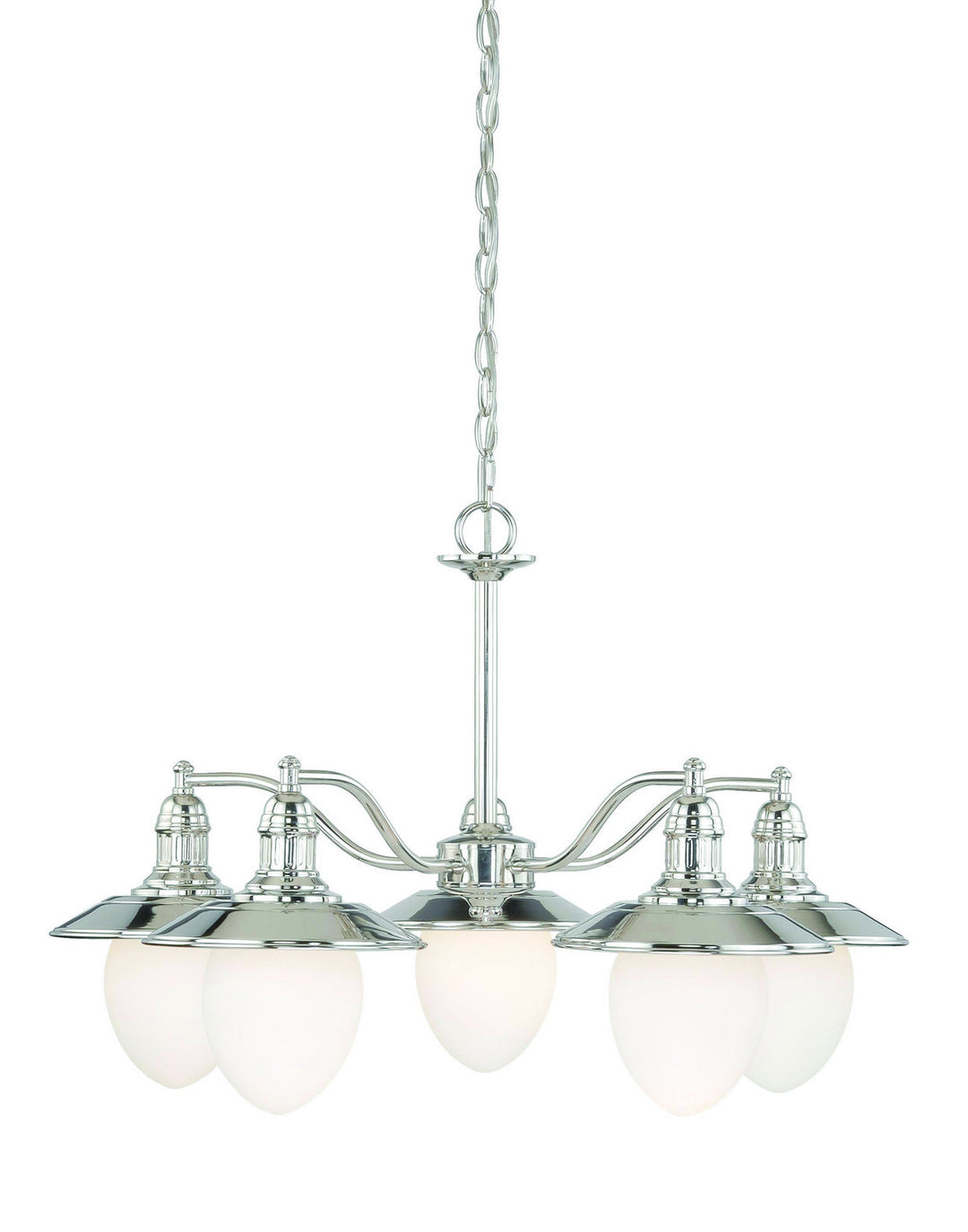 Vaxcel Marina Bay H0048 Chandelier Light - Polished Nickel