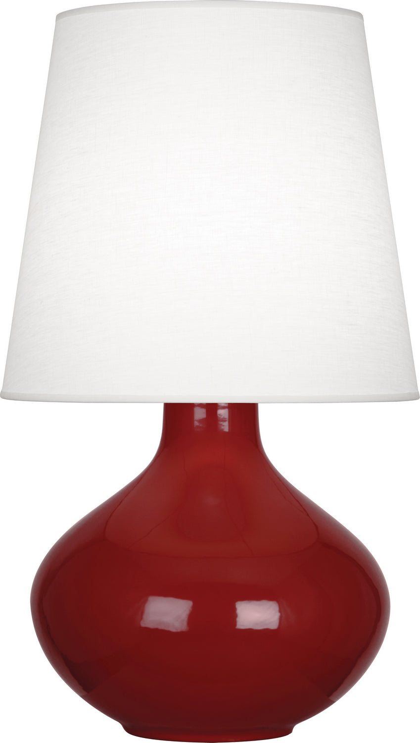 Robert Abbey Lighting OX993 June Lamp Oxblood Glazed