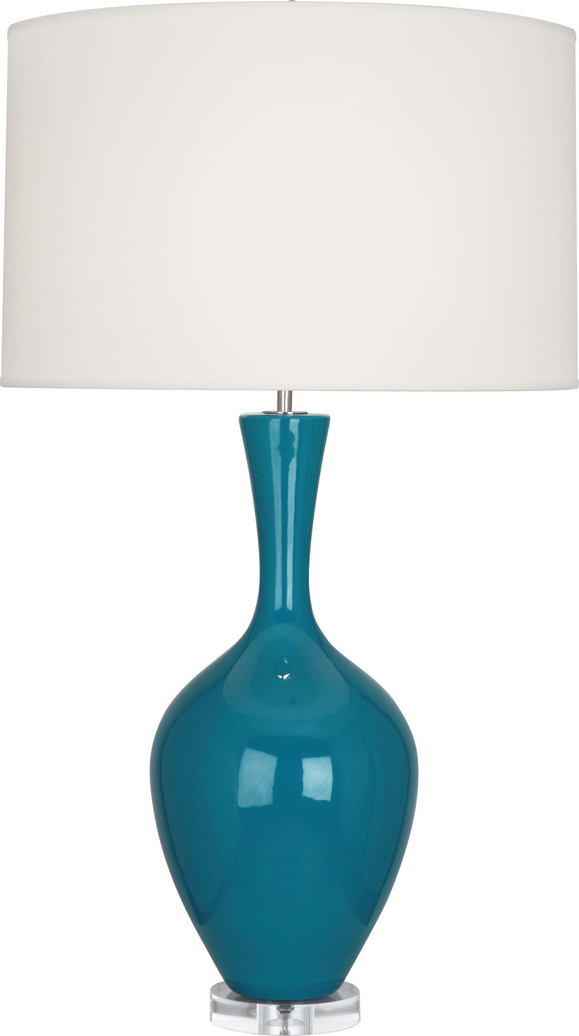 Robert Abbey Lighting PC980 Audrey Lamp Peacock Glazed