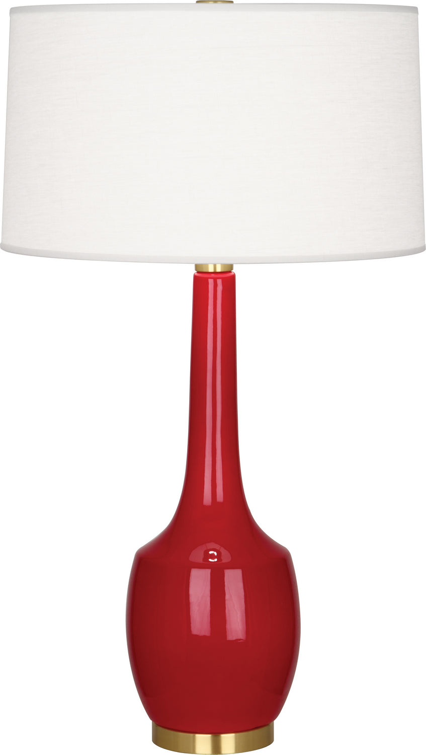 Robert Abbey Lighting RR701 Delilah Lamp Ruby Red Glazed