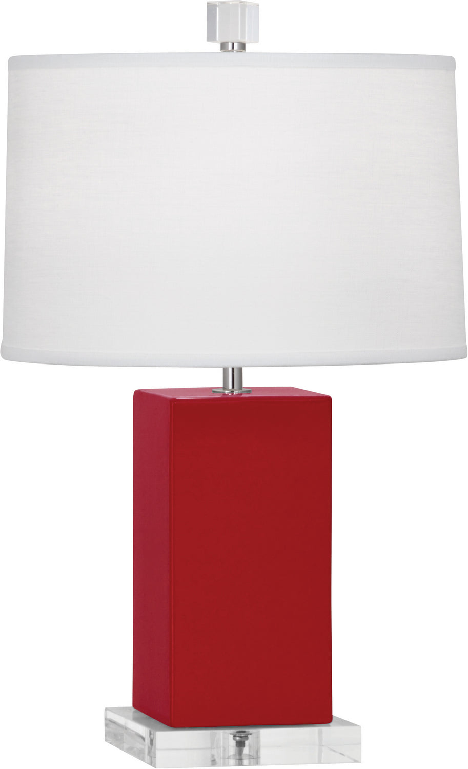 Robert Abbey Lighting RR990 Harvey Lamp Ruby Red Glazed