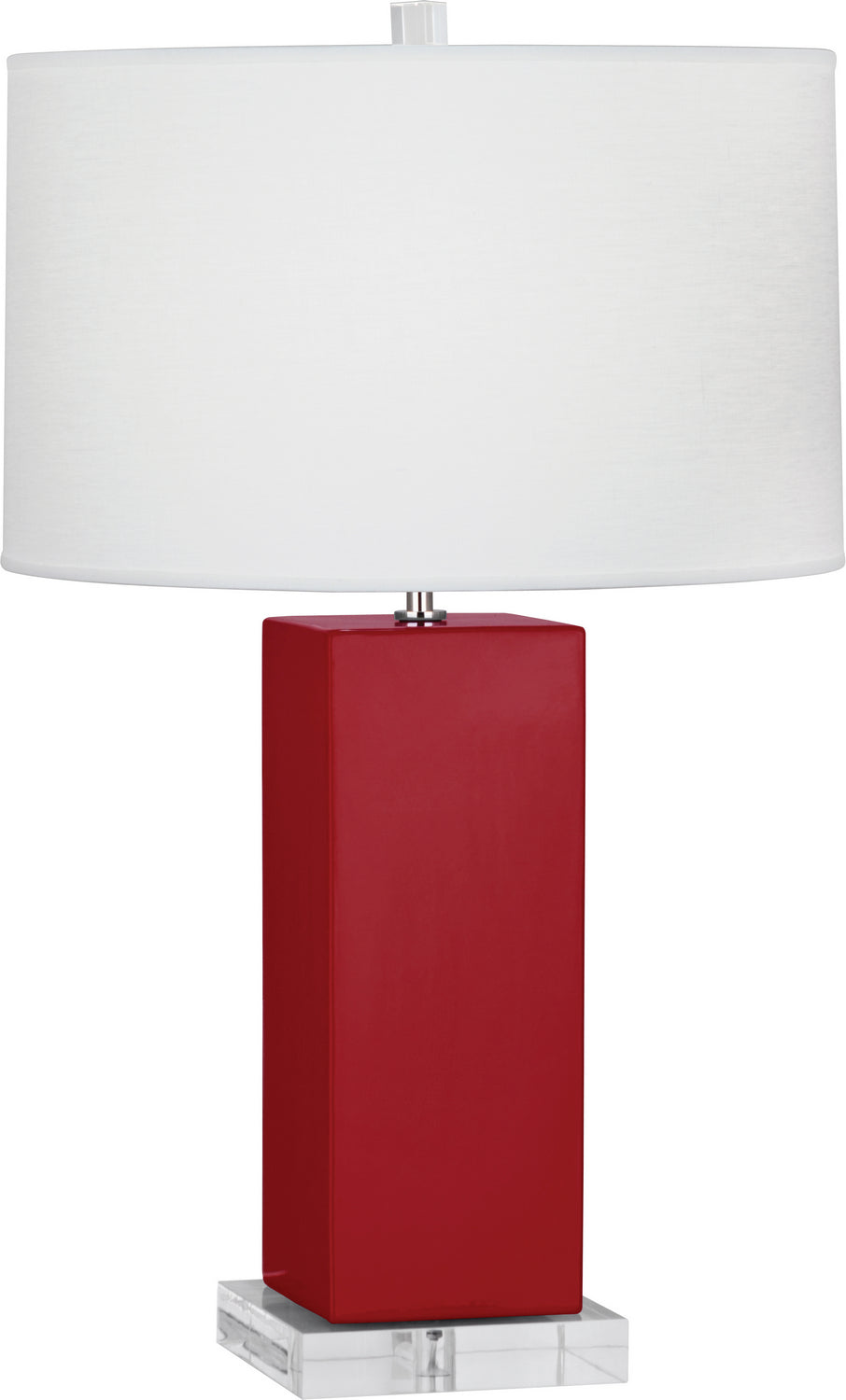 Robert Abbey Lighting RR995 Harvey Lamp Ruby Red Glazed