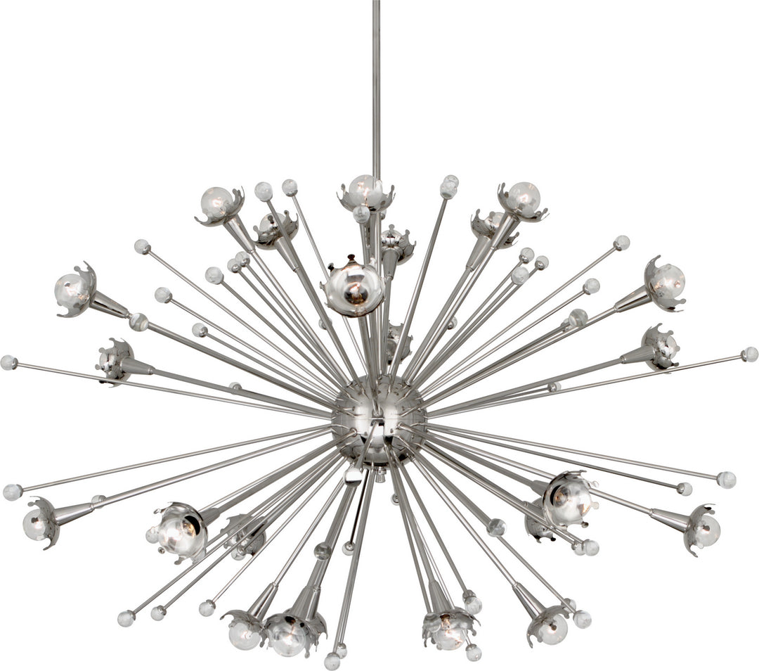 Robert Abbey Jonathan Adler Sputnik S714 Chandelier Light - Polished Nickel w/Crystal