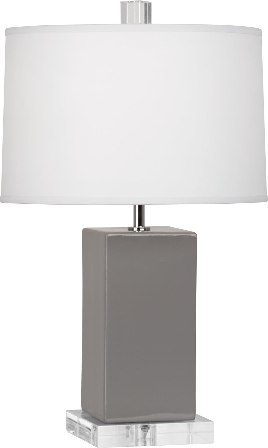 Robert Abbey Lighting ST990 Harvey Lamp Smoky Taupe Glazed