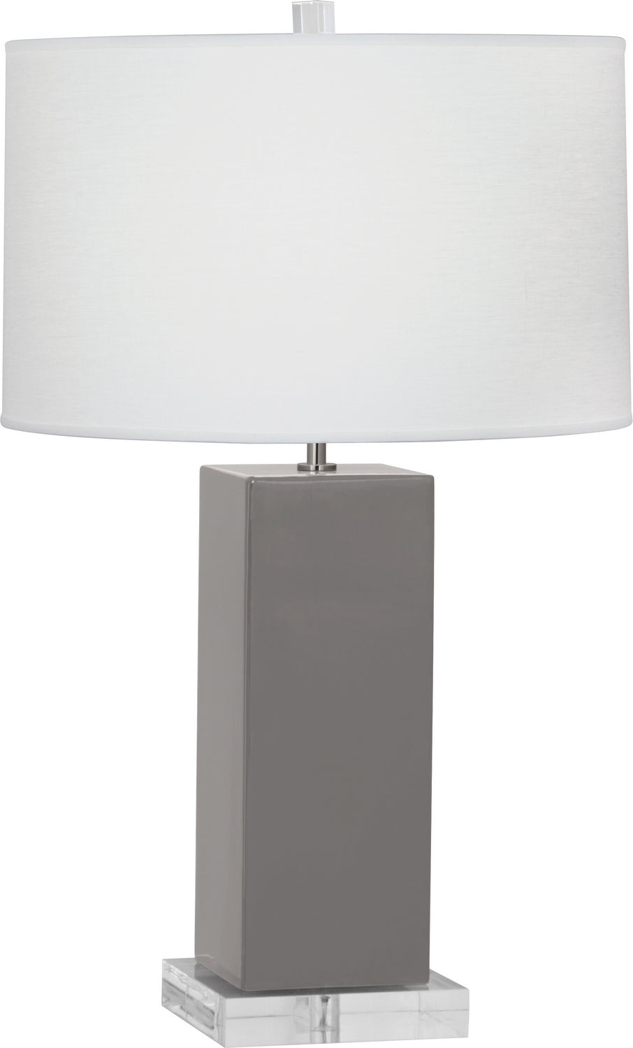 Robert Abbey Lighting ST995 Harvey Lamp Smoky Taupe Glazed